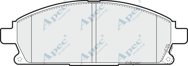 APEC BRAKING Bremžu uzliku kompl., Disku bremzes PAD1311